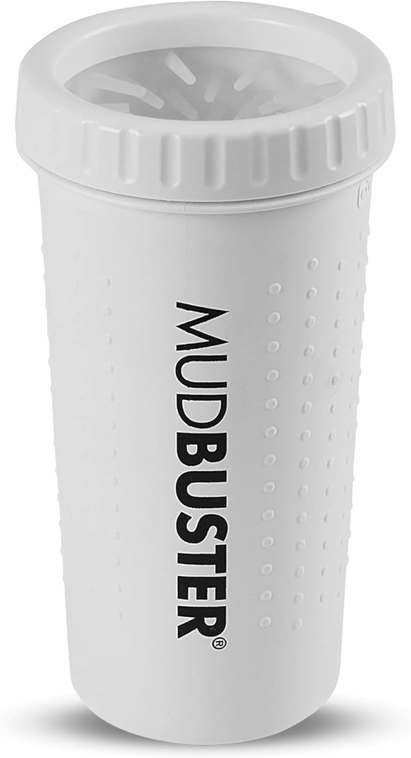 Dexas Mudbuster Portable Dog Paw Washer/Paw Cleaner, Large, Bright White- Special Edition (PW72032-22WP) image number 5