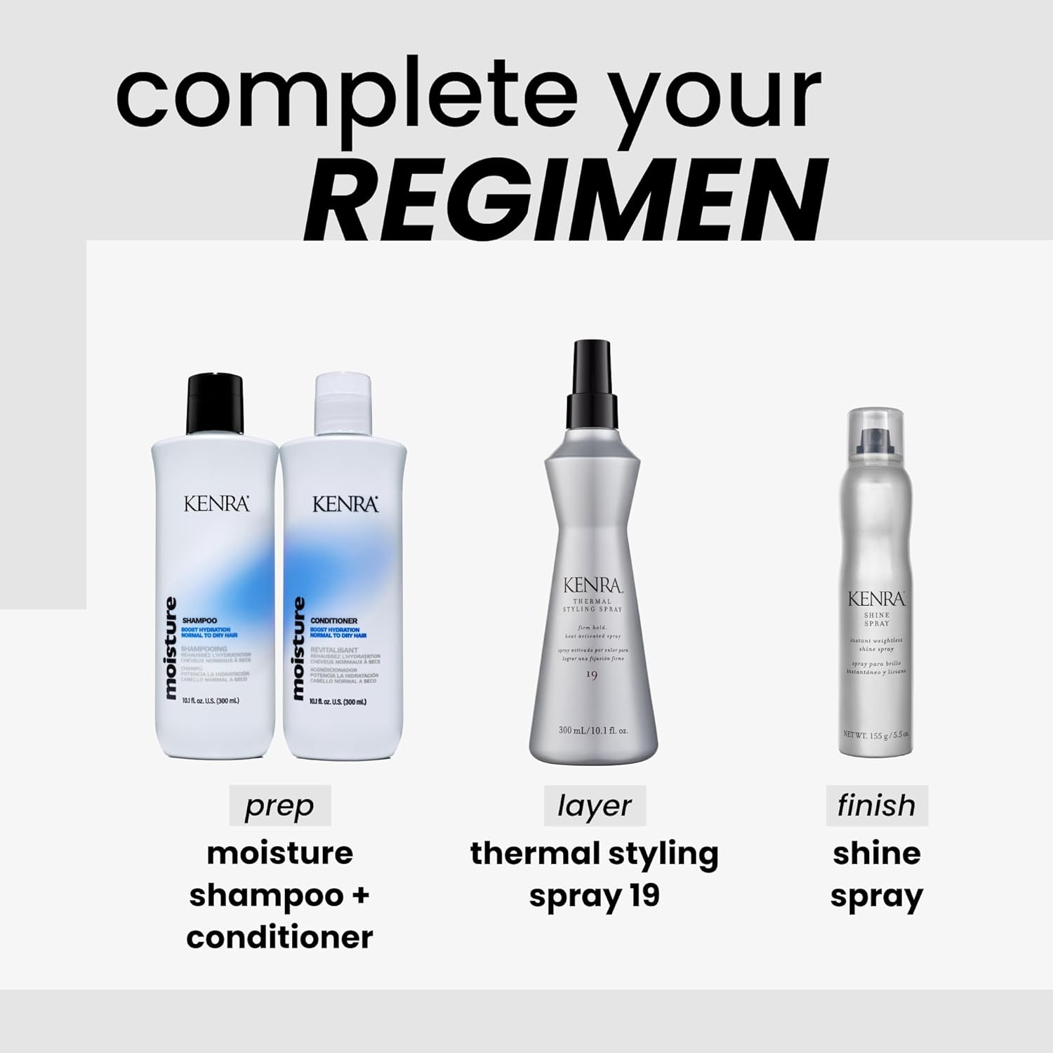 Thermal Styling Spray Firm Hold #19 by Kenra for Women - 10.1 Oz Spray image number 3