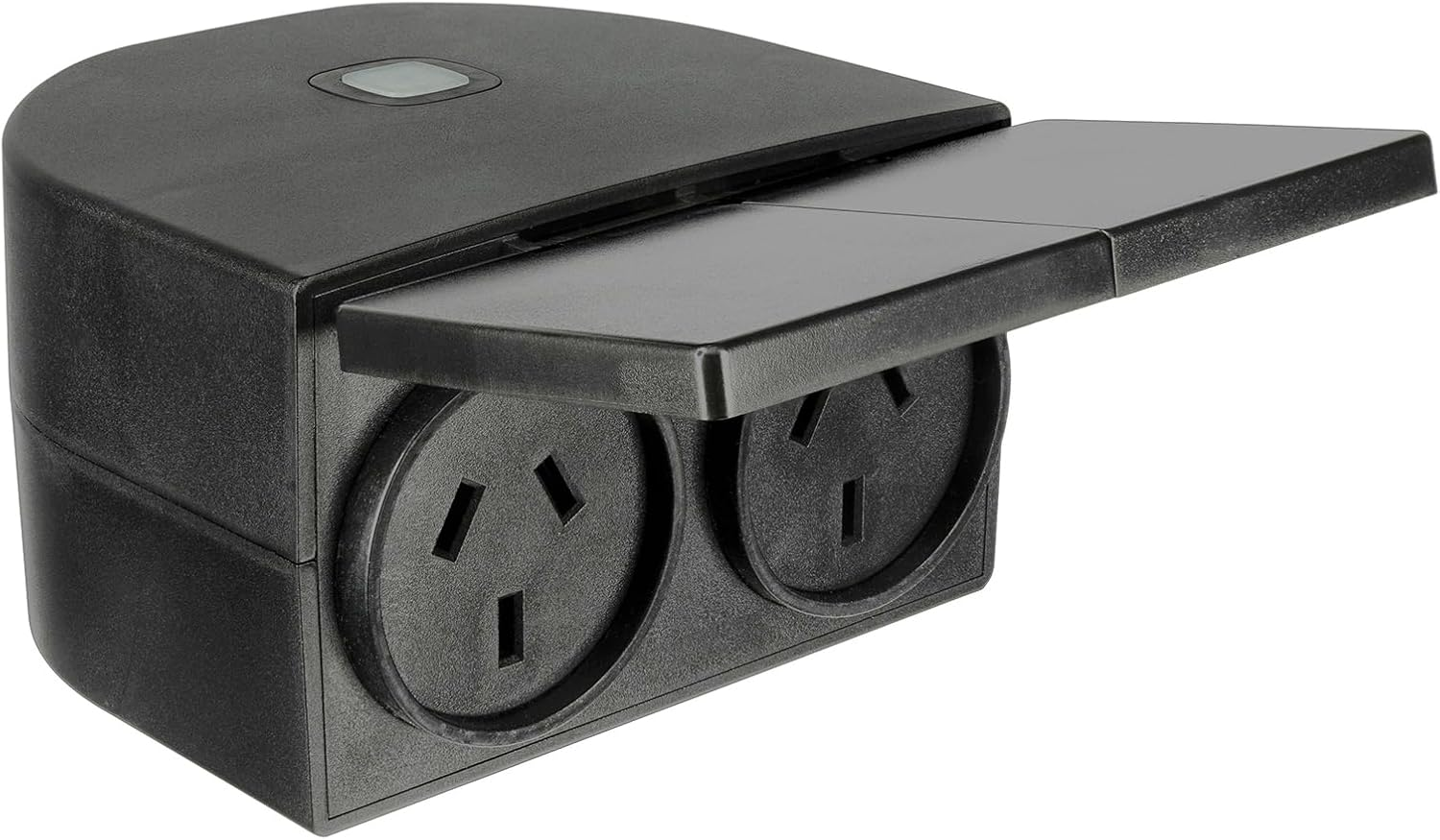 Brilliant Lighting Smart IP44 Outdoor Double Plug, Black image number 3