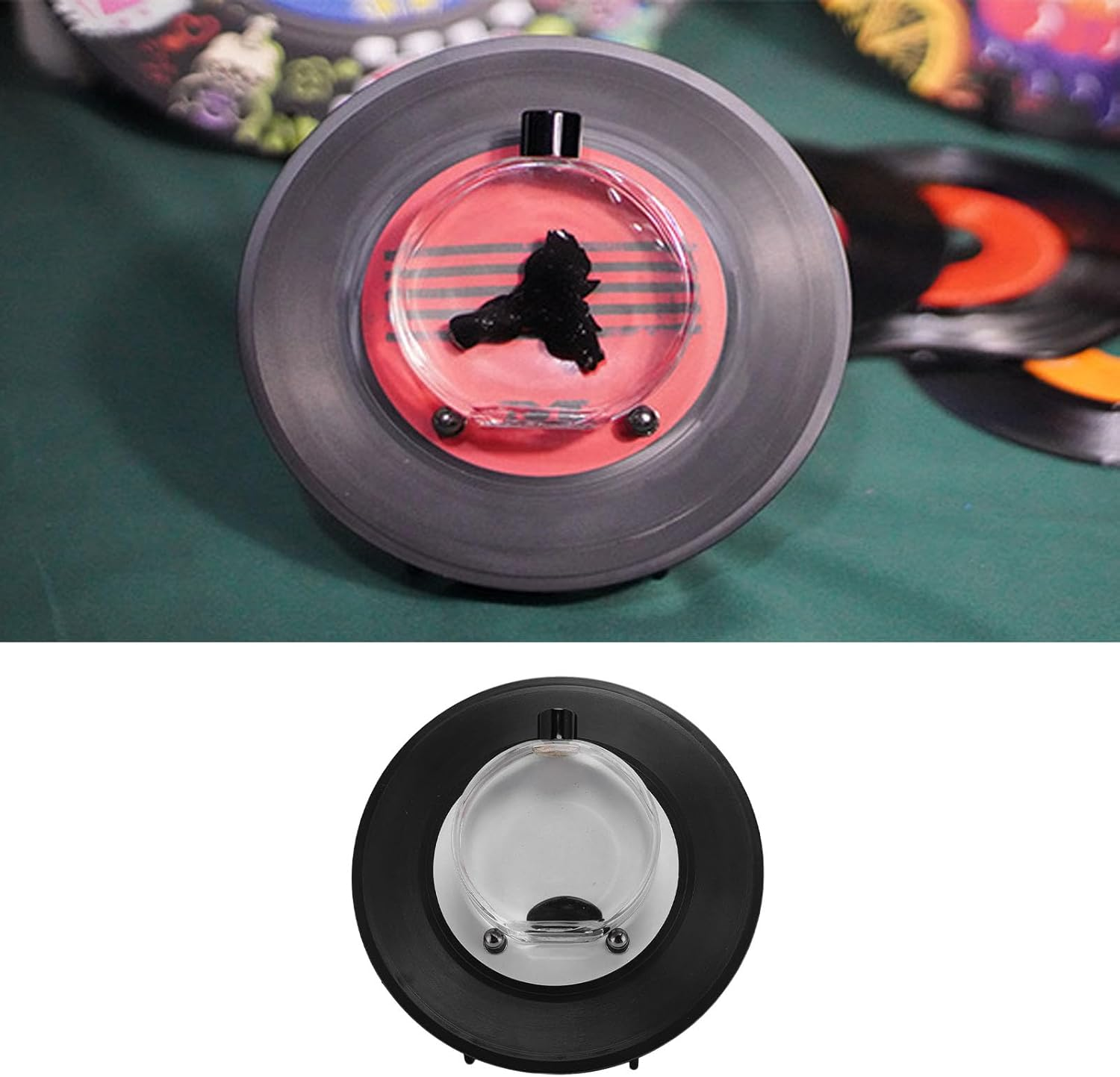 Dancing Ferrofluid Music Visualizer, Ferrofluid Speaker Music Mate with 12 Colored Pens, Dancing Ferrofluid with Music Rhythm, Ferrofluid Display Desk Toy for Table, Office, image number 6