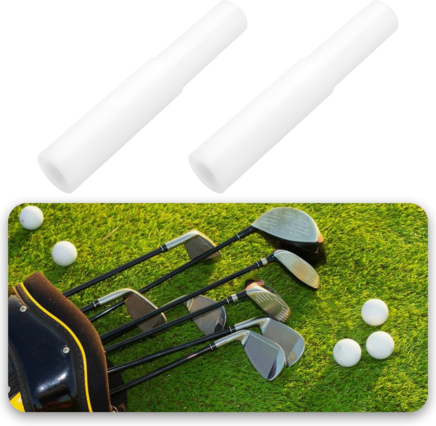 Emagtech 2Pcs Golf Club Shaft Extensions Putter 85.8X15X13.27Mm 0.5225 Inch for Golf Clubs Irons image number 4