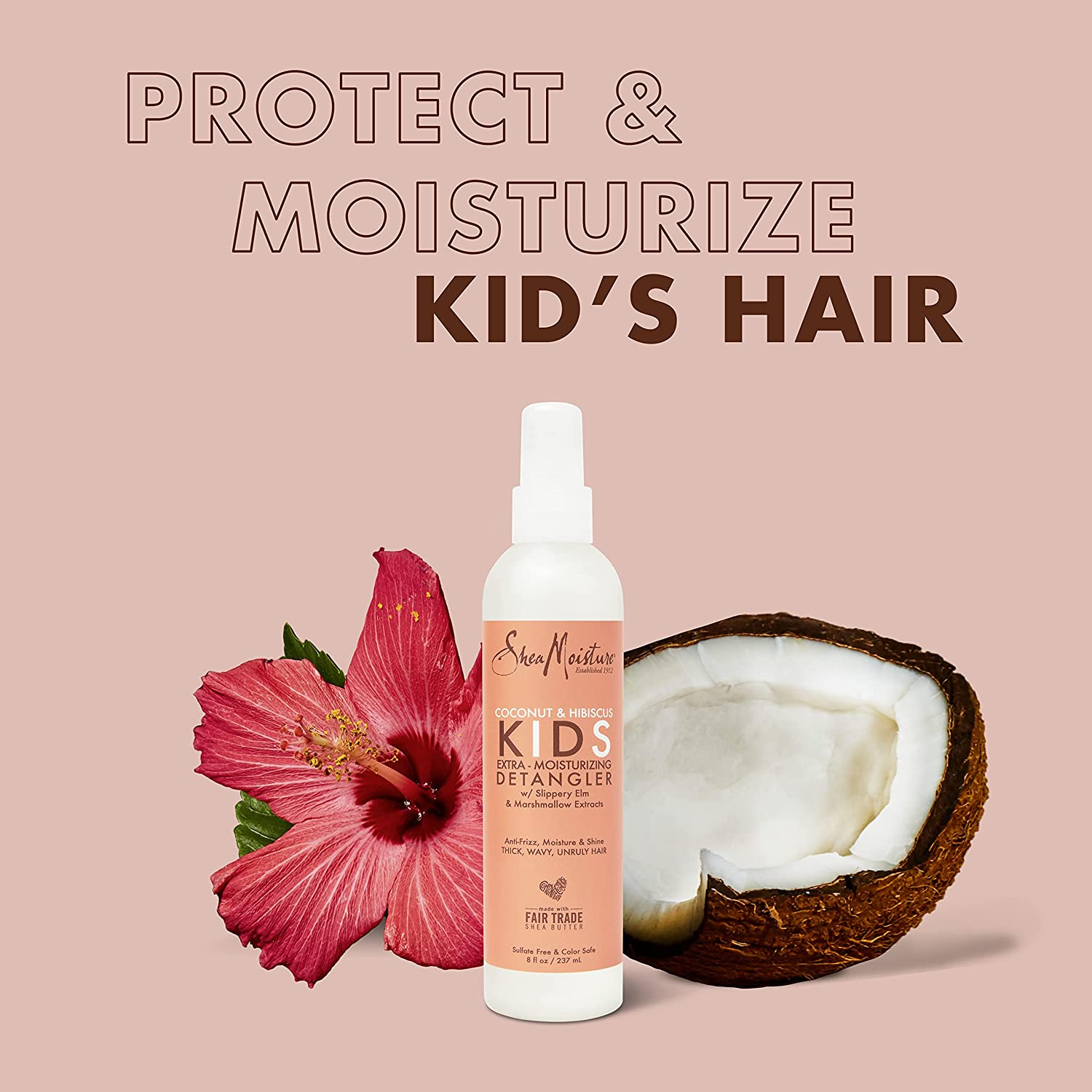 HAIR DETANGLER SPRAY for KIDS: Formulated with Certified Organic Coconut Oil and Shea Butter, This Detangling Spray Is the Perfect Solution for Managing Your Child&rsquo;S Wild, Unruly Hair. image number 2