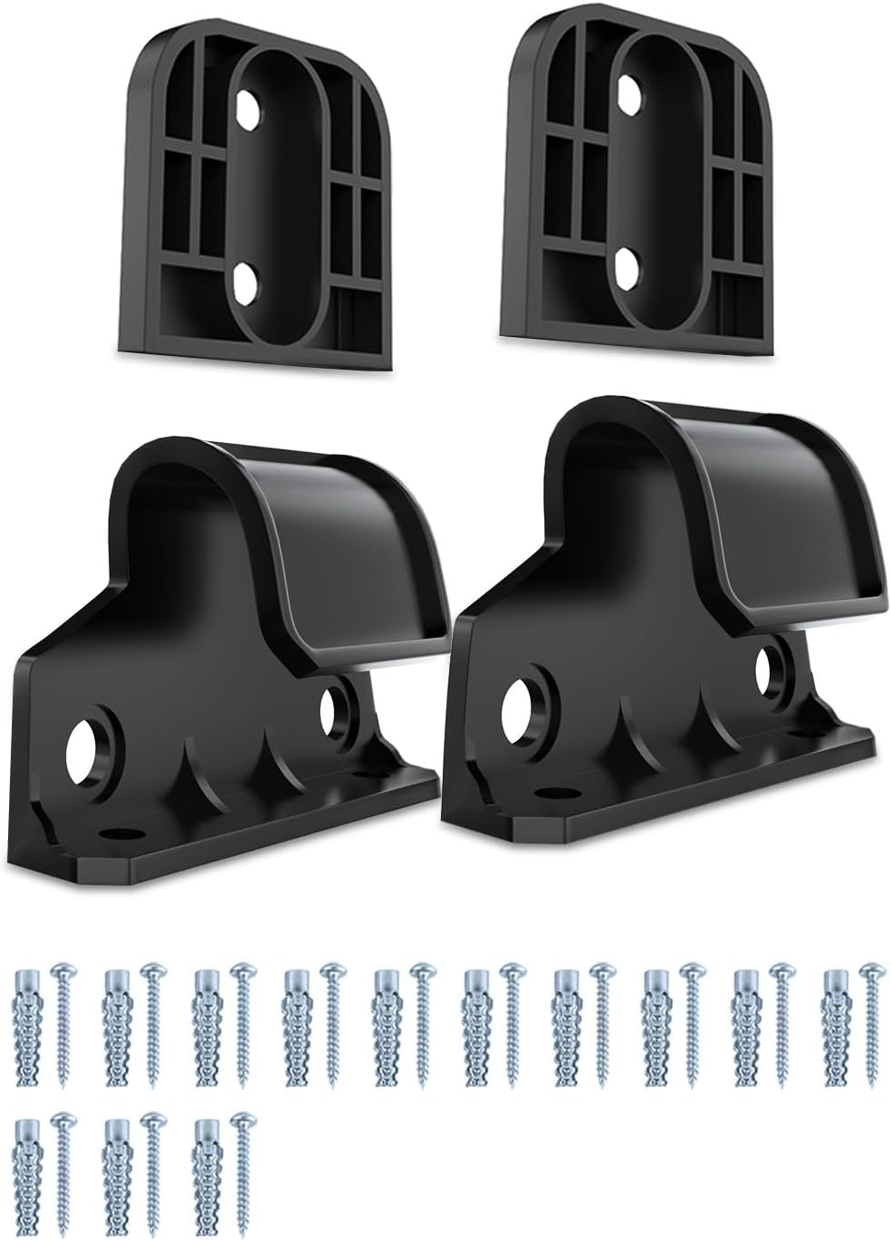 Yaekea Retractable Baby Gate Replacement Parts Compatible with 55" W X 33" H Retractable Baby Gates Including 2 Latches+2 Brackets+1 Set of Screws for Dog Gate Easy Installation image number 3