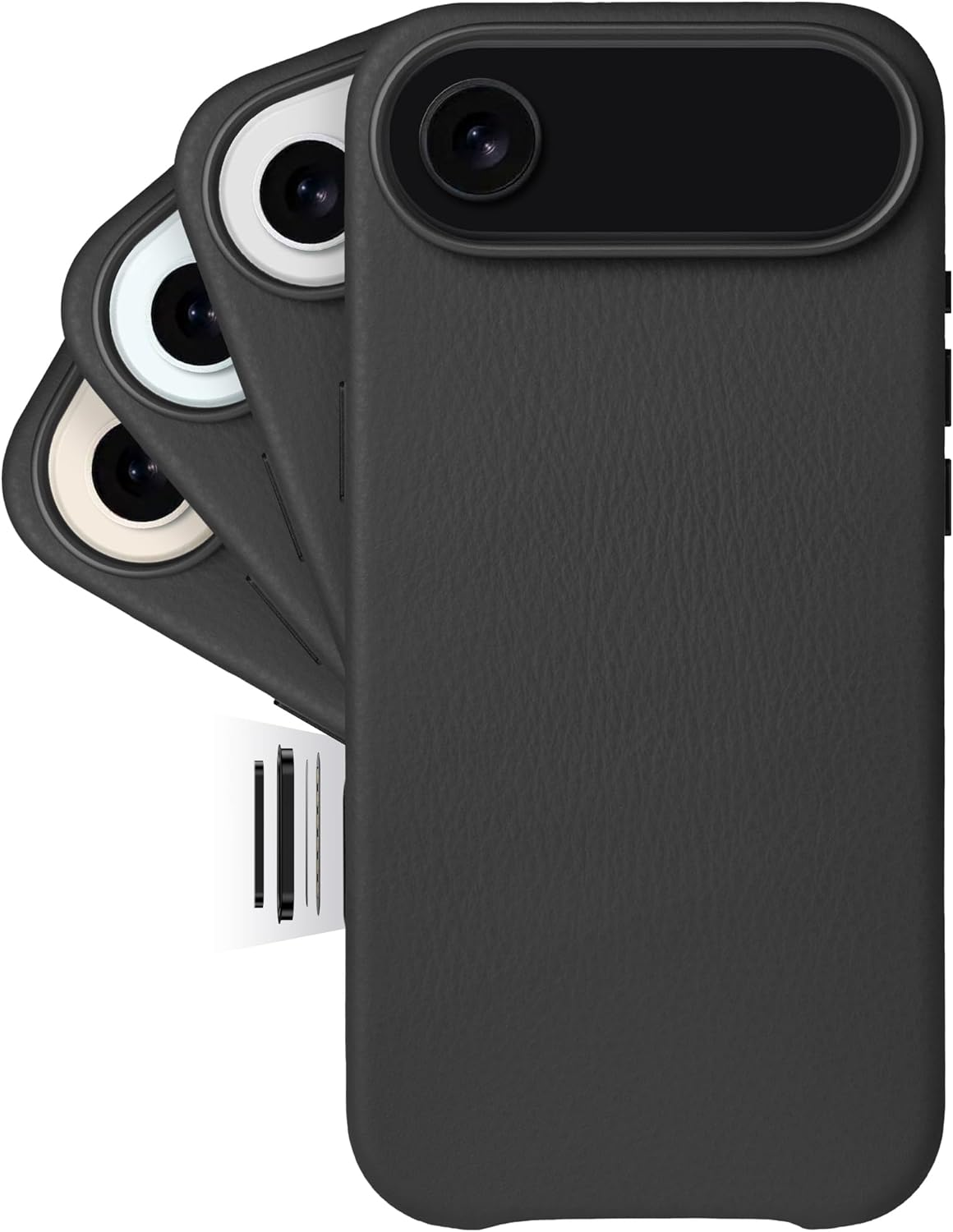 LONLI Classic | Gold-Rated Leather - European Genuine Vele Leather Case for Iphone 17 Pro - [Built-In Camera Control and Compatible with Magsafe] - Azzurro Blue