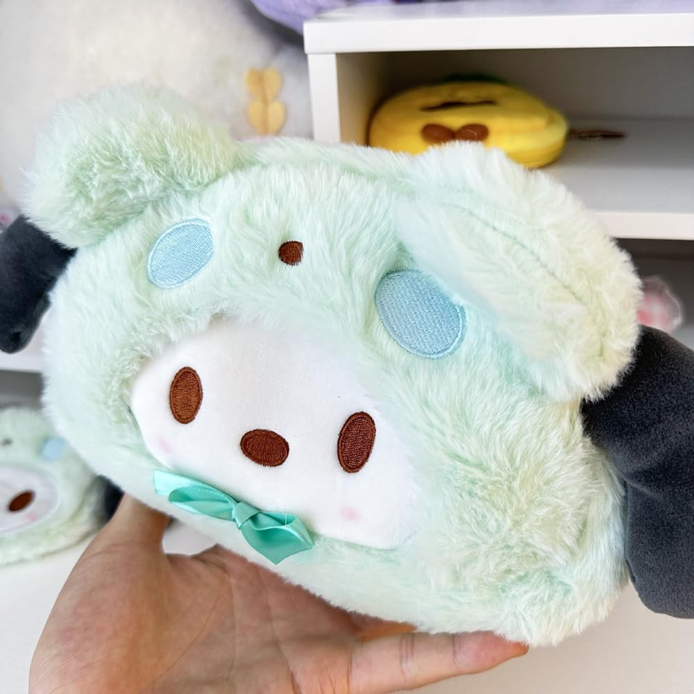 Cute Kawaii Plush Zipper Pencil Case, Used for Office Supplies, Stationery Storage and Cute Anime Cosmetic Bag image number 1