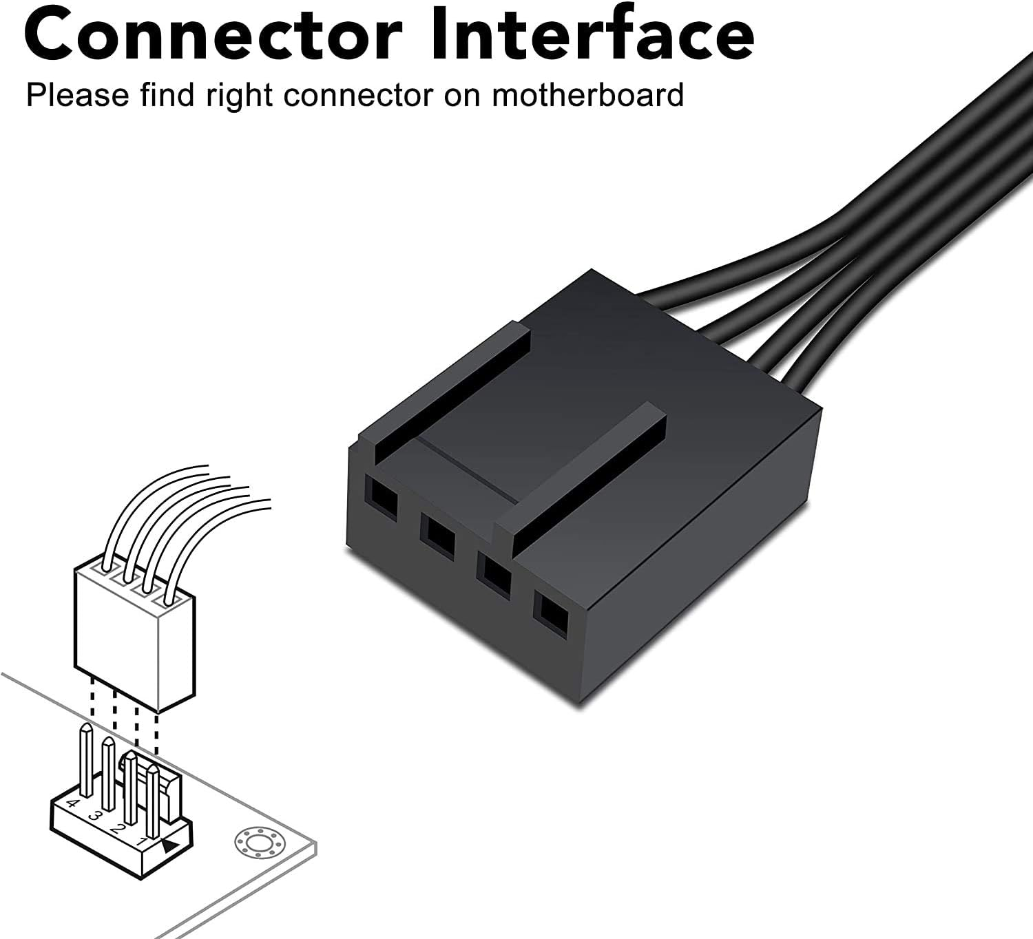 EZDIY-FAB 120Mm PWM Blue Single Ring Fan, Blue LED PWM Case Fan for PC Case,High Airflow Quiet and Radiators(4-Pin) - 3 Pack image number 4