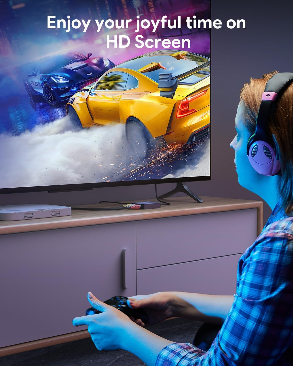 RCA to HDMI,AV to HDMI Converter,Ablewe 1080P Mini RCA Composite CVBS Video Audio Converter Adapter Supporting PAL/NTSC for TV/PC/ PS3/ Stb/Xbox Vhs/Vcr/Blue-Ray DVD Players image number 5