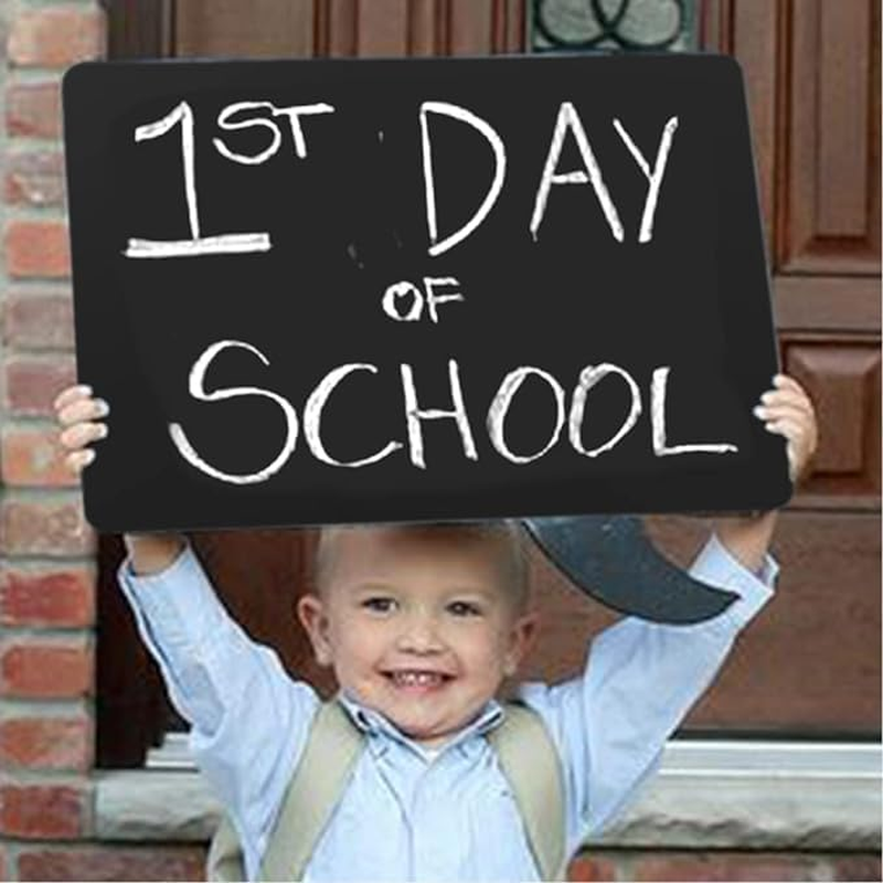 2 Hanging Chalkboard Signs, Large 9.84X8 Inch - Double Sided | Standard Chalk and Other Side for Liquid Chalk Markers - Memo Message Sign - Mini Chalkboard for Home, Party, Store, Office, Garden