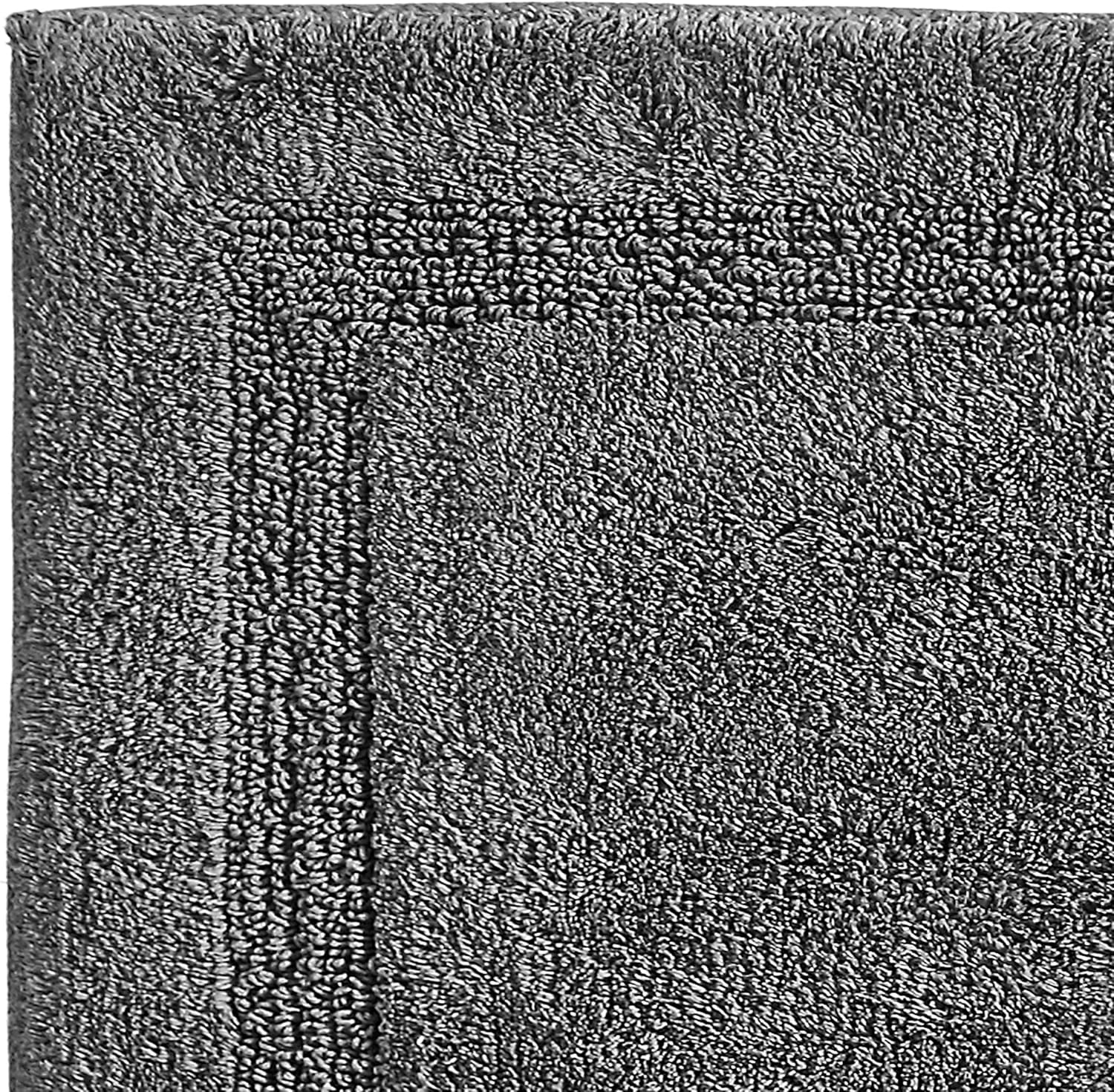 Nautica Home | Peniston Collection | Bath Runner-100% Cotton, Ultra Soft & Absorbant, Oeko-Tex Certified, Slip Resistant Backing, 60 X 22, Grey image number 3