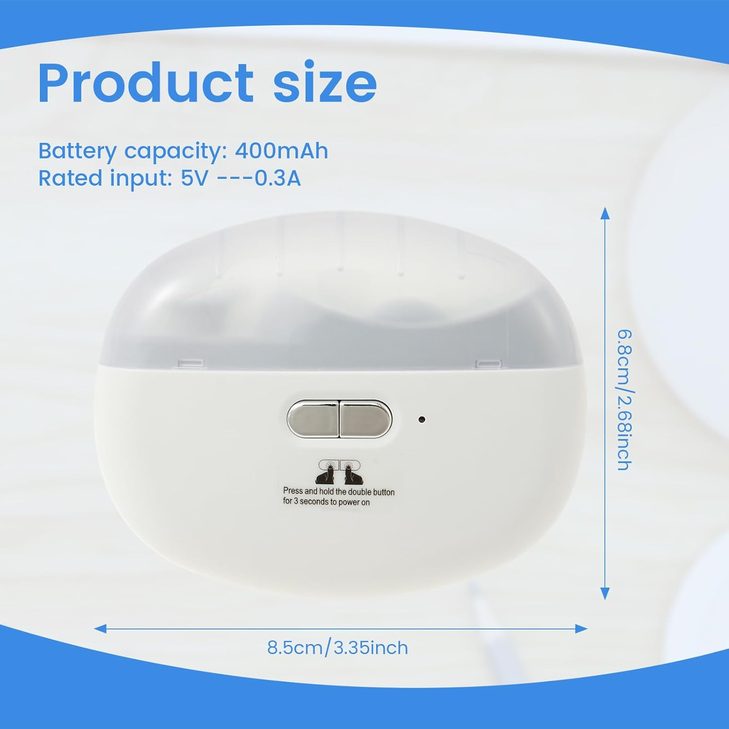 ZFLYCANP Electric Nail Clipper, Nails Anti-Splash Clip Storage, USB Rechargeable Power Manicure Grinder for Babies Kids Seniors Adults (White) image number 3