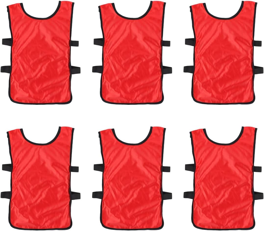 Sosoport 6Pcs Kids Tank Tops for Girls Boys Basketball Girls Tankini Kid Scrimmage Vests Boy Vest Football Mesh Jersey Training Waistcoat Football Vest Training Soccer Jersey Squad Uniform image number 1