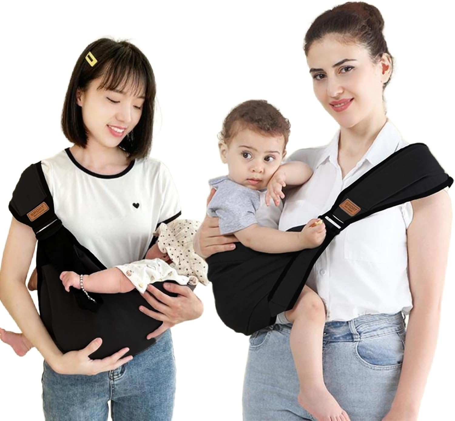 Zurligi Baby Carrier Toddler Sling Multifunction Ergonomic, Non-Slip Side Kid Holder Chest Wrap, Adjustable Size Breathable Sling Carrier for Outdoor Travel Nursing image number 5