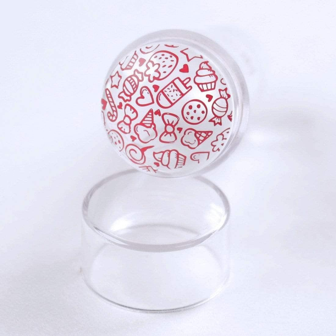 Glass Stamper Collection - BMC Mini Dual Ended Clear Nail Art Stamper + Scraper Card image number 1