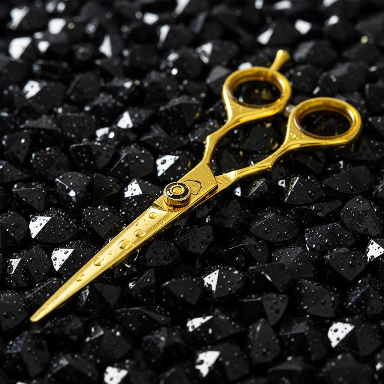 Aashta Hairdressing Scissors 7 Inch Gold image number 3