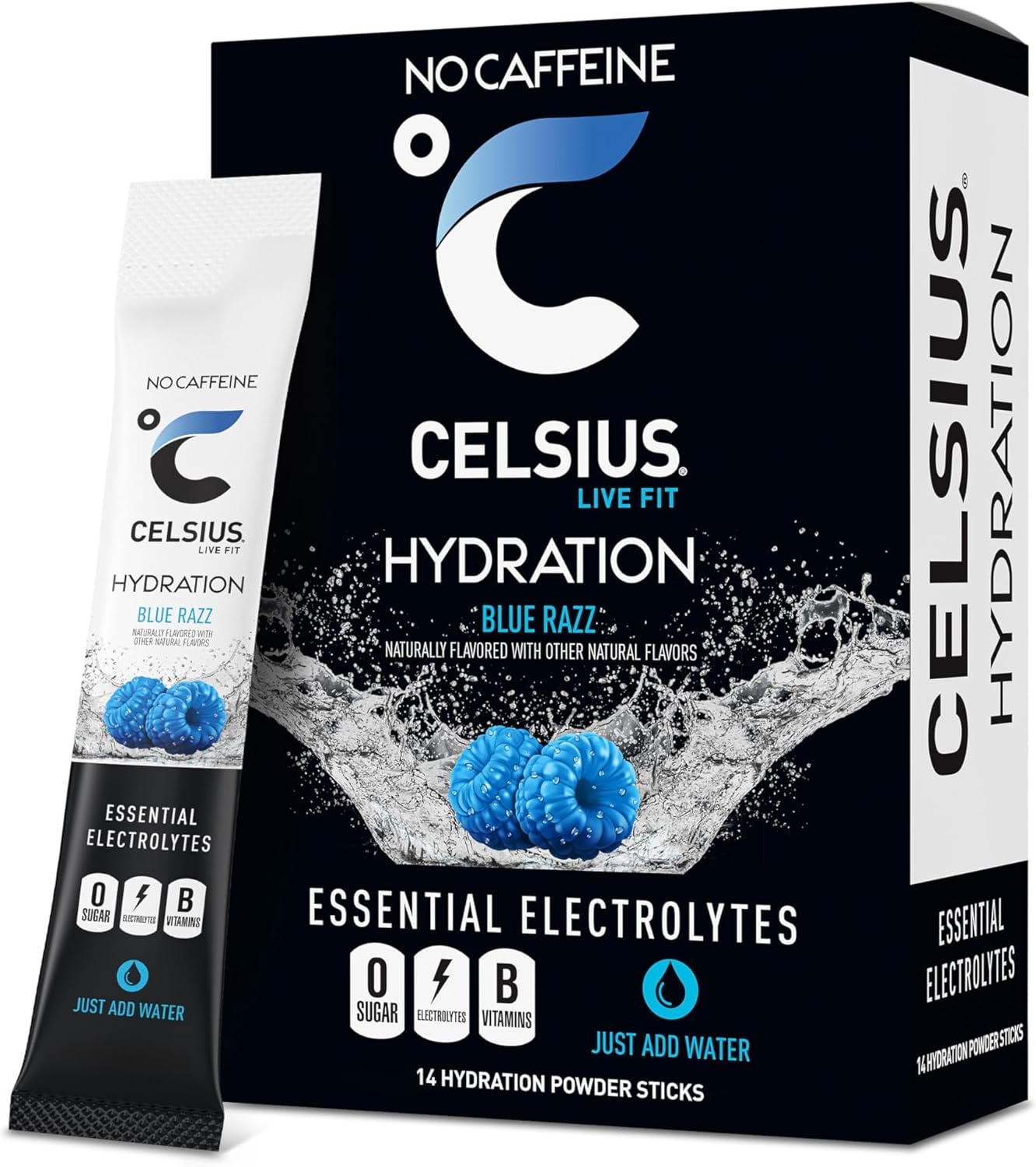 CELSIUS Hydration&trade; Strawberry Watermelon, Sugar Free Electrolyte Hydration Drink Mix (Pack of 14)