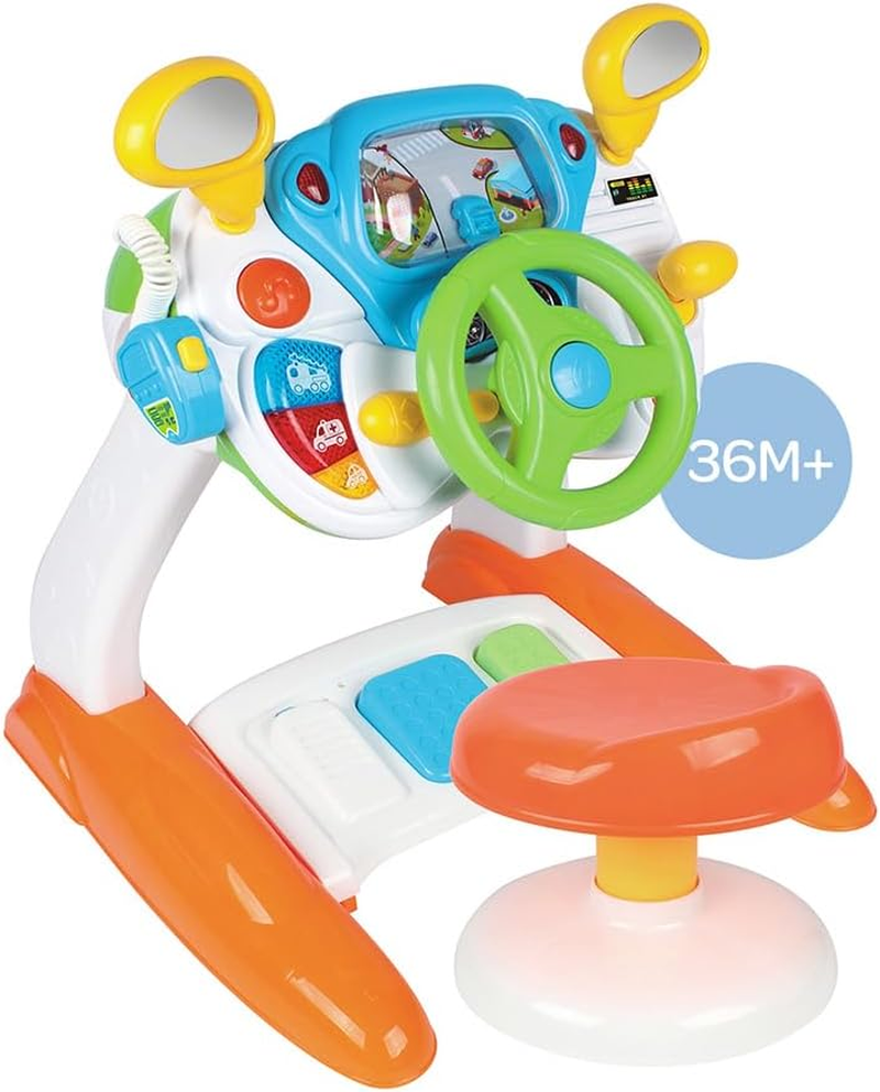 Lenoxx Gem Toys Baby Sensory Play Interactive Driving Toy Simulation - Stimulating Steering Wheel for Cognitive Development and Imaginative Exploration image number 3