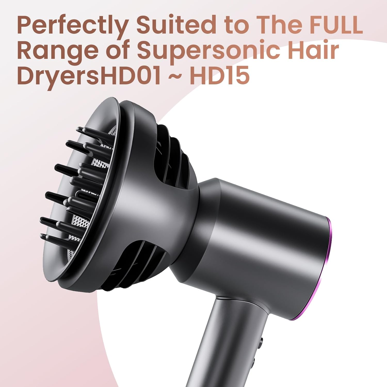 Upgrated Diffuser for Dyson Hair Dryer, Wave and Curl Diffuser for Dyson Supersonic Hair Dryer HD15 HD12 HD08 HD04 HD03 HD02, Attachment Part No. 973924-01 image number 2