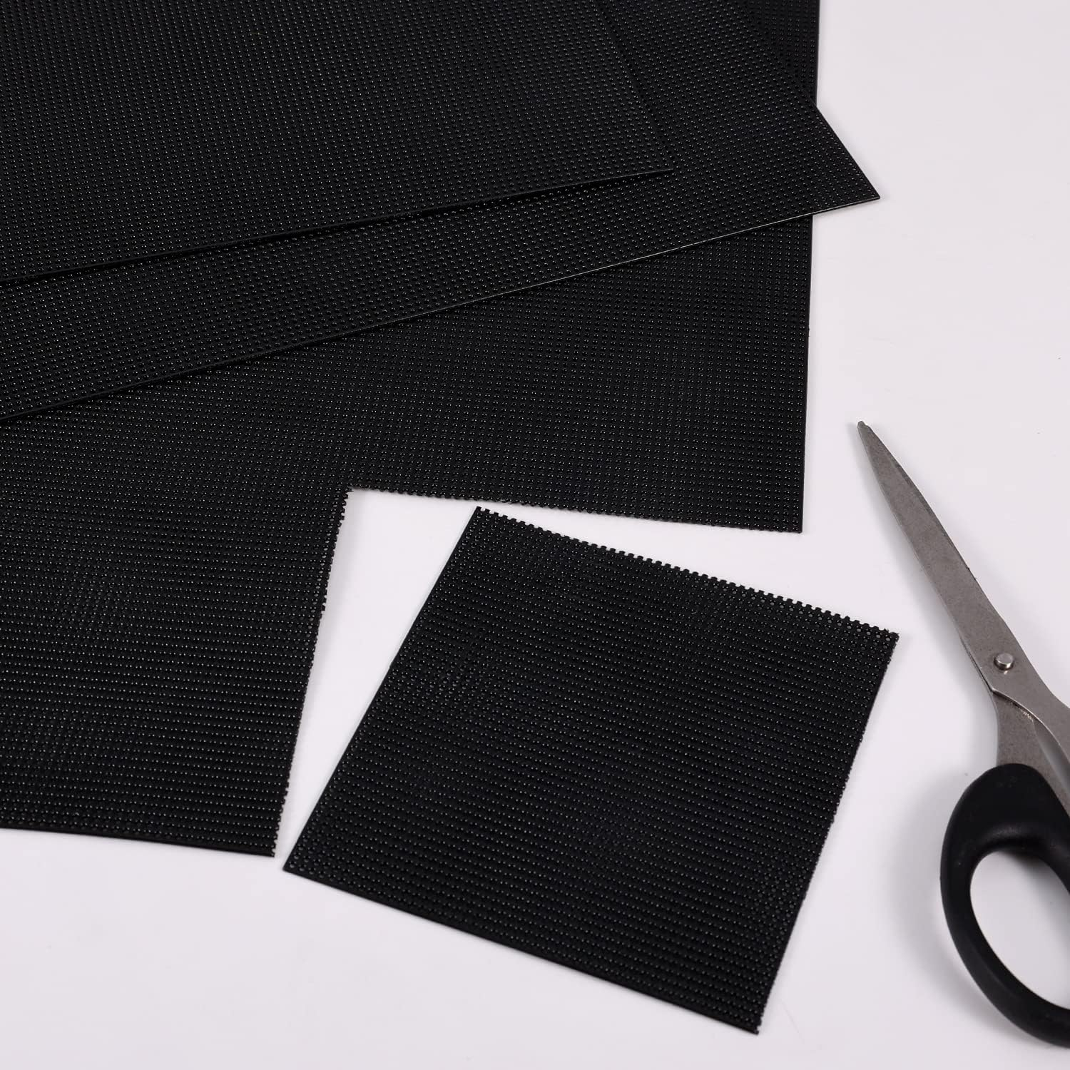 4Pcs Plastic Mesh Canvas, 14 CT Black Plastic Mesh Canvas Sheets Plastic Mesh Screen for Embroidery Making Crafts DIY Crochet Projects (11X8.2 Inch) image number 1