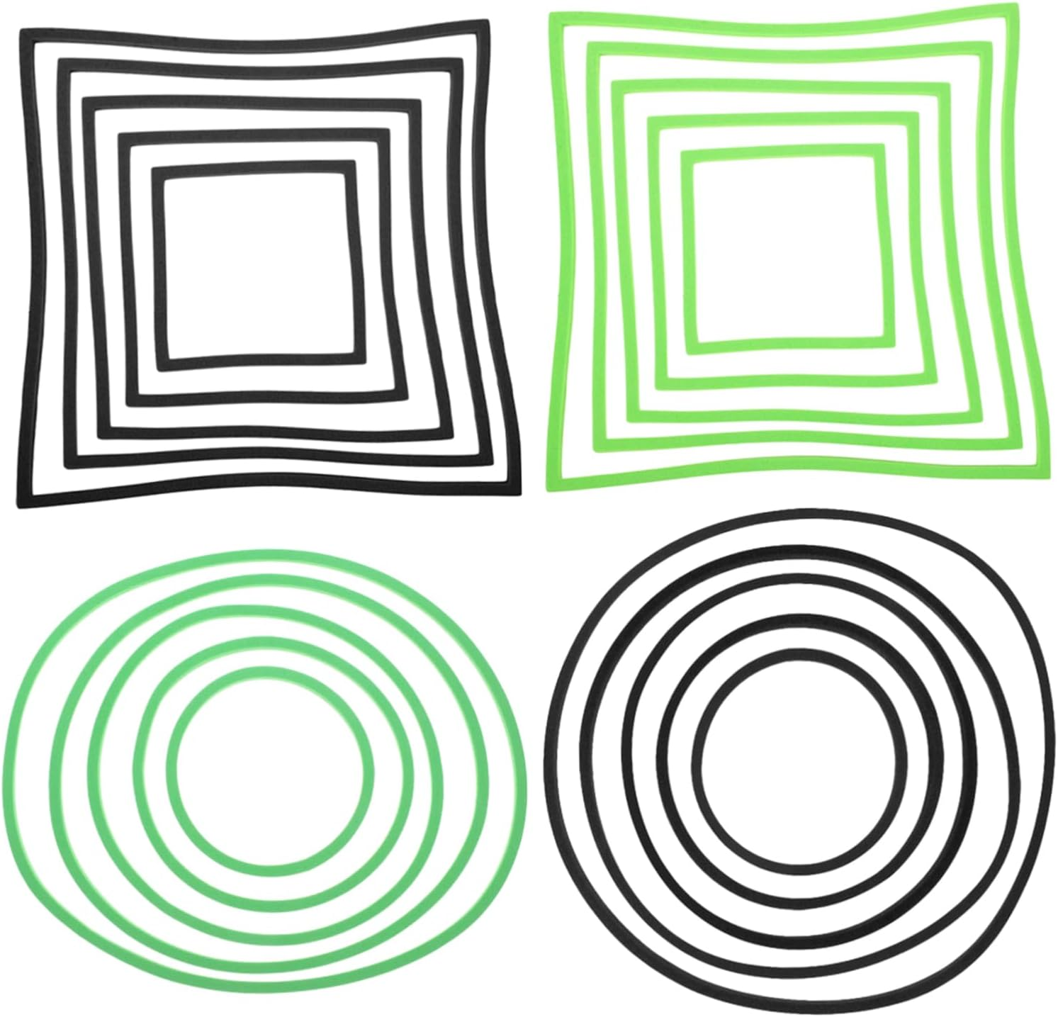 ANDRESLAD 20Pcs Floating Aquarium Plant Rings Reusable Fish Tank Floating Dividers for Betta and Aquatic Pets Supports Photosynthesis Easy Installation for Aquarium Landscaping image number 1