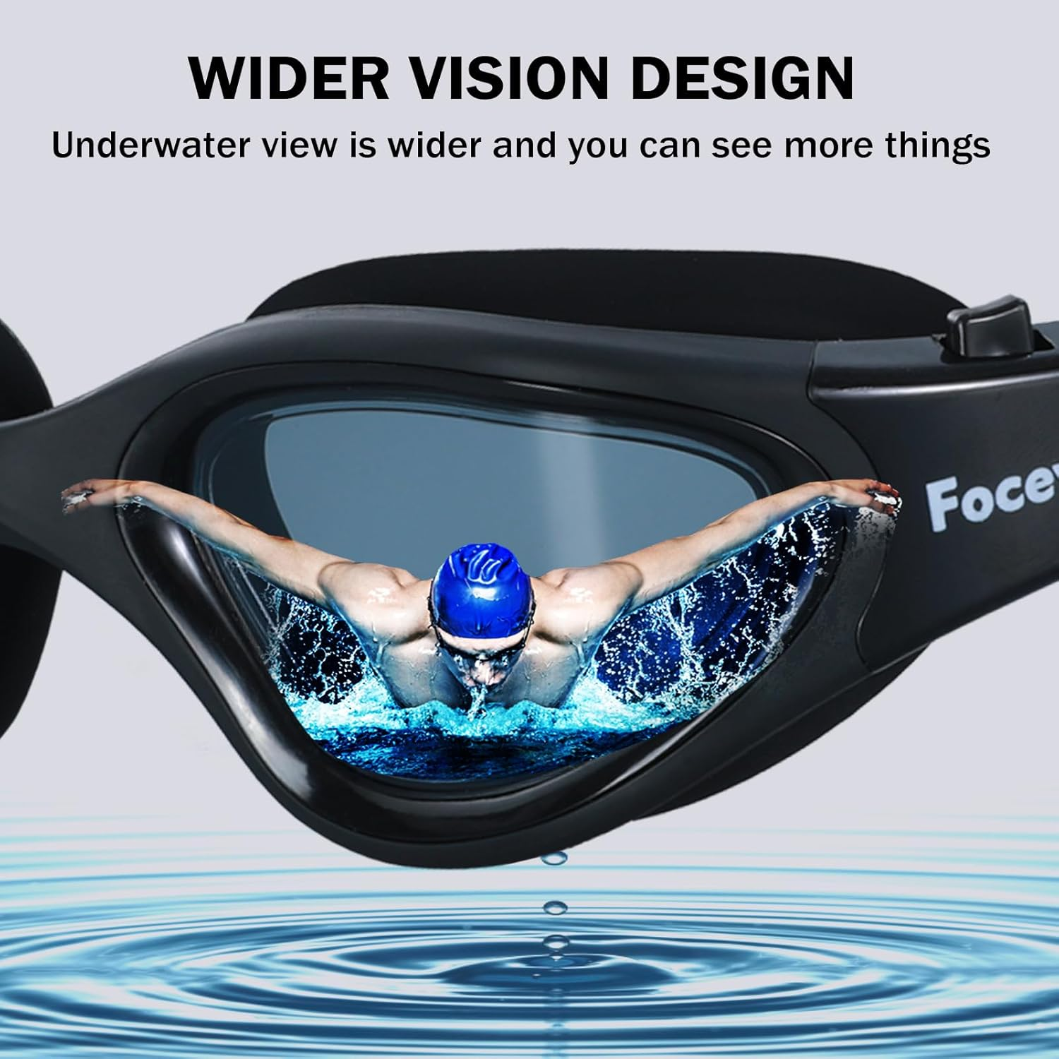 Clear Swimming Goggles for Men/Women,Anti-Fog Anti-Uv Adult Swim Goggles, Boys/Girls/Junior/Youth Swim Goggles, Swimming Glasses image number 5