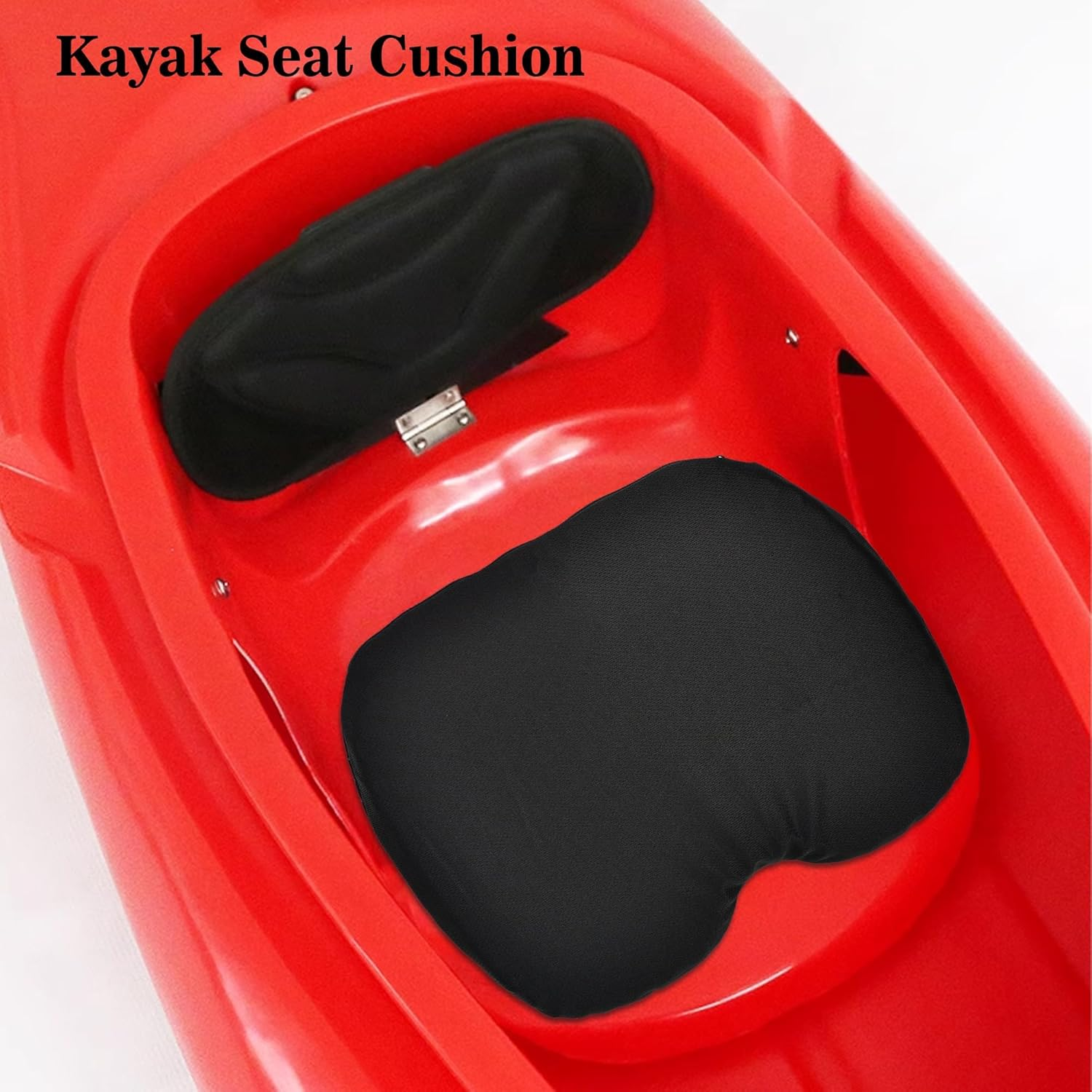 Kayak Seat Cushion, anti Slip Gel Seat Cushion for Long Sitting on Boat, Canoe, Sup, Chair (Black) image number 6
