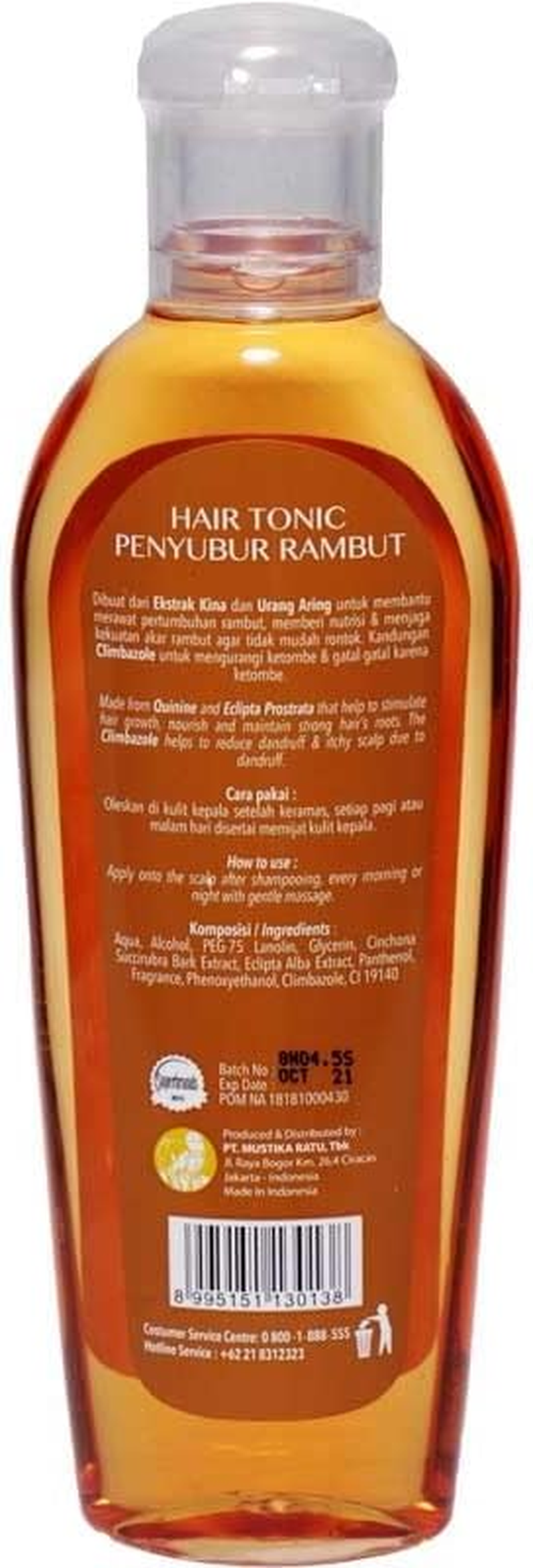Mustika Ratu Penyubur Rambut, Hair Tonic 175Ml (Pack of 1) image number 2