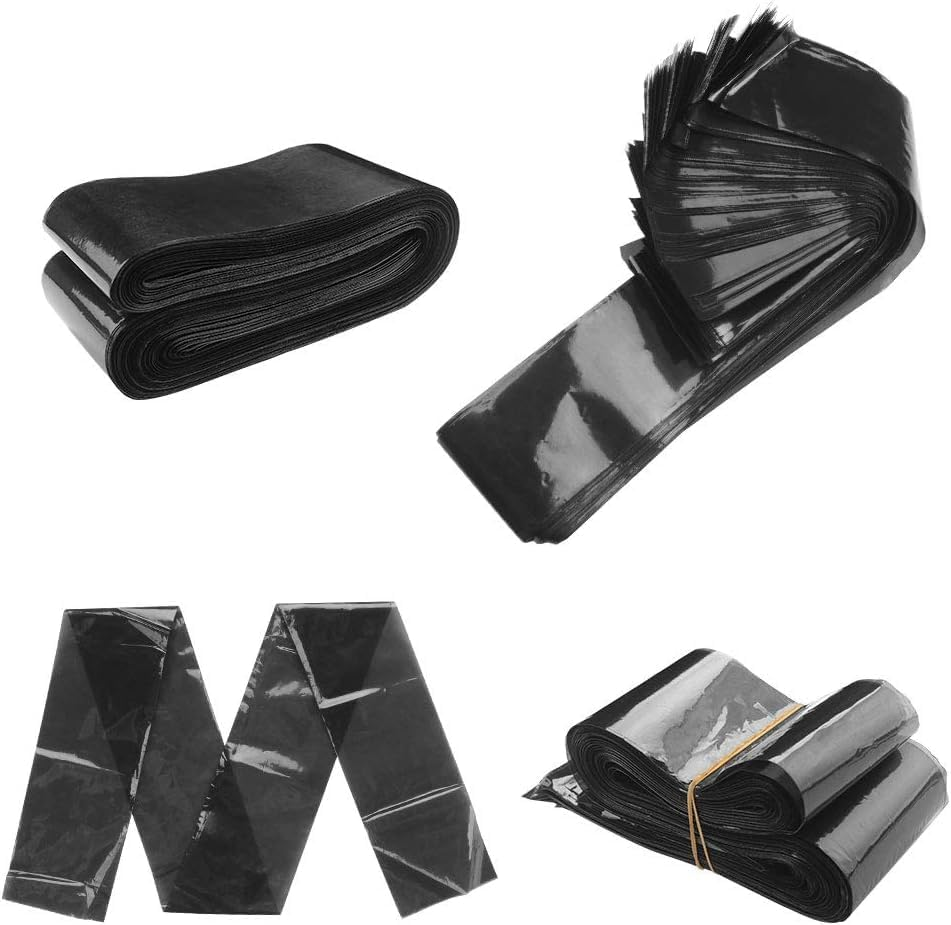 200Pcs Tattoo Machine Covers (2 Inch X 24 Inch) Tattoo Clip Cord Cover Disposable Tattoo Pen Covers Tattoo Machine Sleeves Bags Pen Type Covers Bag Tattoo Grip Sleeve (Large,Black) image number 3