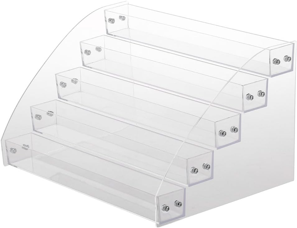 Nurnesy Clear Nail Polish Colour Organiser Holder Rack Shelf 2/3/4/5/6/7 Animal Acrylic Tattoo Ink Essential Oil Display Stand (#3 (Fourth Level)) image number 5