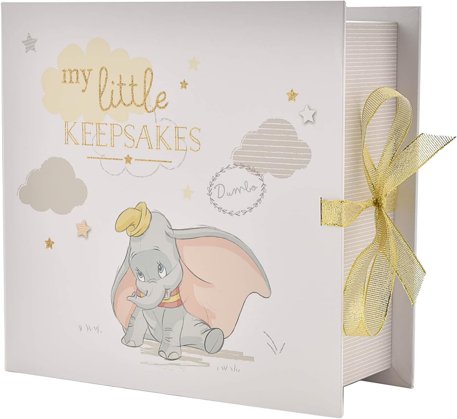 Happy Homewares Magical Beginnings My Baby Memories Dumbo My First Year Record Book - the for a Newborn Baby - Officially Licensed image number 1