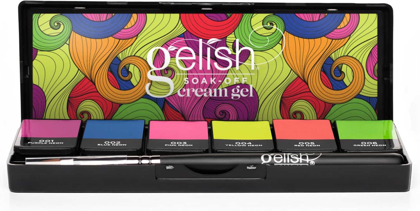 Gelish Cream Solid Nail Gel Polish Neon & on & on 6Pc Palette image number 4