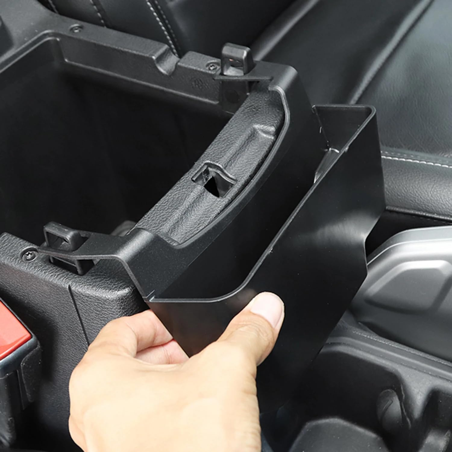 3-PACK Shifter Box Grabtray Console Tray for Jeep Wrangler JL 4XE JLU Rubicon Sport Sahara Gladiator JT Interior Storage Accessories Black Fits Wrangler 2018 2019 2020 2021 2022 2023 image number 5