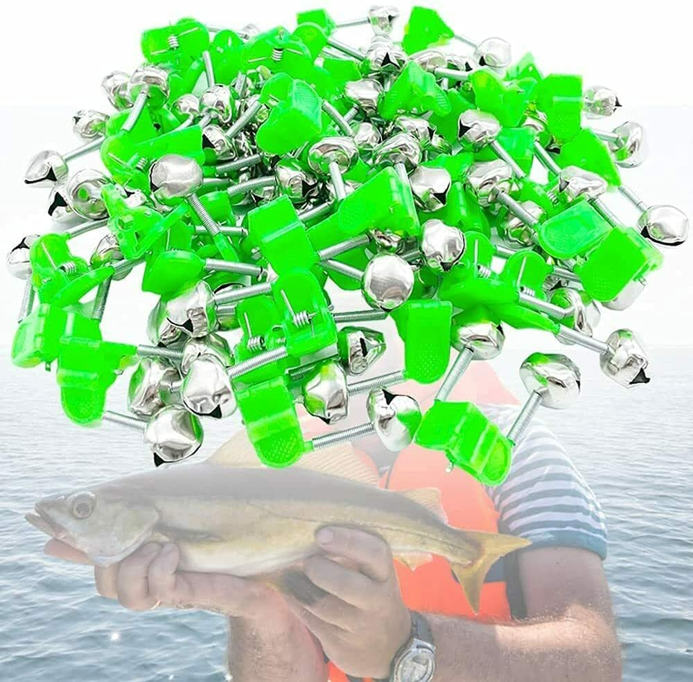 30 Pcs Plastic Fish Rod Bell,Fishing Bells Clips,Fish Bite Alarms Ring Dual Alert image number 4