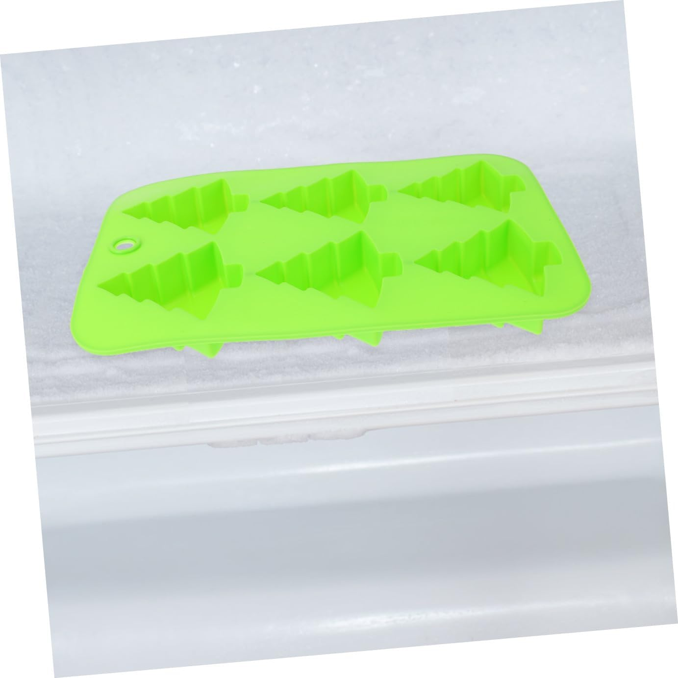 Baking Mould Set 2Pcs Christmas Tree Shape Fondant Mold Safe Silicone Material for Chocolates Cakes image number 4