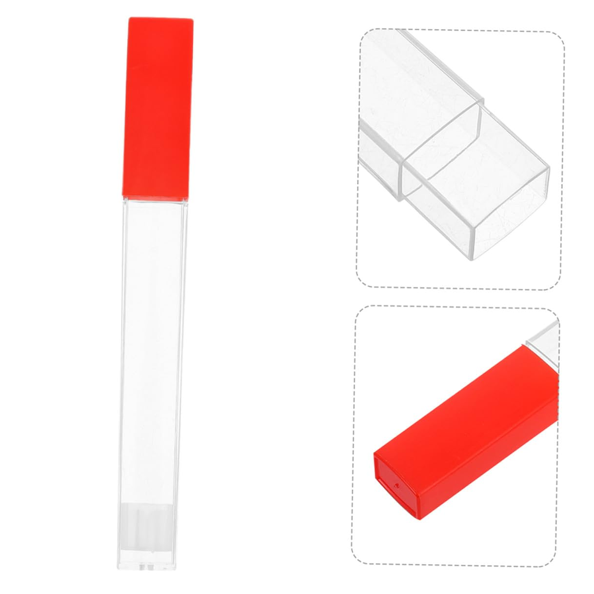 2Pcs Plastic Thermometer Storage Case Protective Holder for Adults under Tongue Thermometer and Needle Tools Plastic Material Easy to Clean Multi-Purpose Protective Tube for Home image number 1