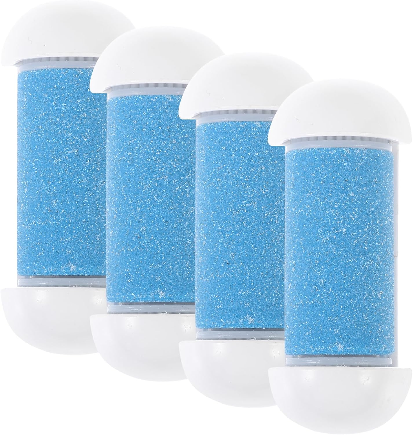 SUPVOX 4Pcs Foot Care Tool Replacement Roller Heads, Exfoliator for Dead Skin Removal, Callus Remover for Home Use, Blue