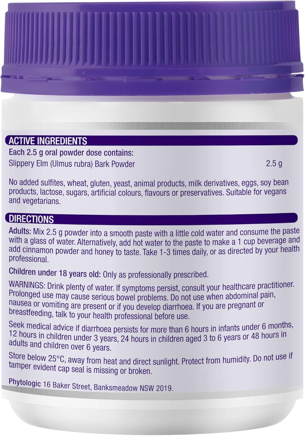 Henry Blooms Slippery Elm Bark Powder, 125G image number 2