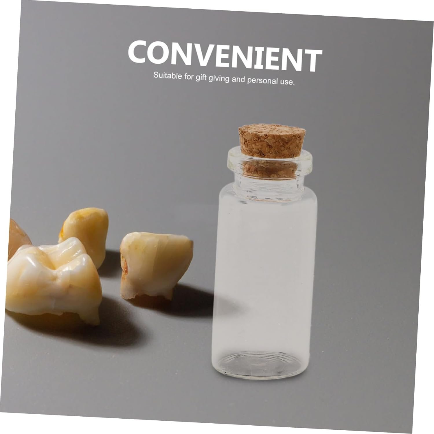 Newborn Memory Keepsake Box Diy Fetal Hair and Milk Teeth Preservation Bottles, Red Souvenir Case for Baby Hair and Teeth Collection, Infant Umbilical Cord Storage Set (2 Bottles) image number 6