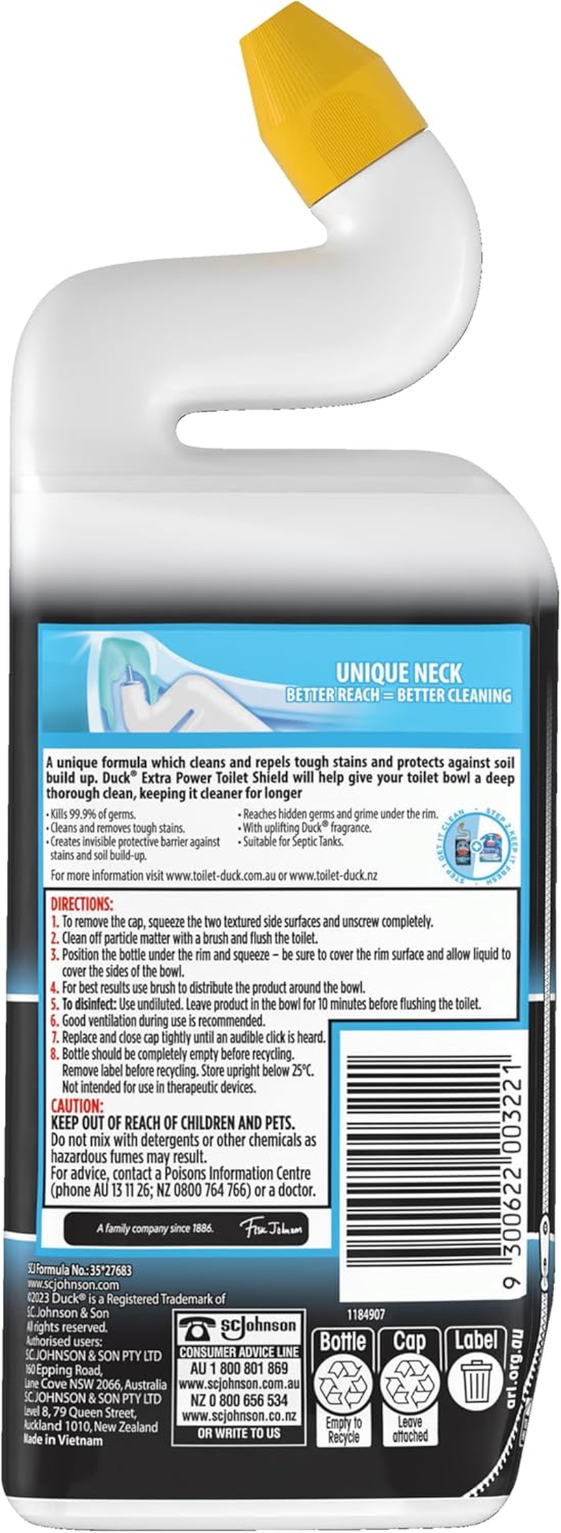 Duck Ocean Burst Extra Power Toilet Shield 500 Ml image number 2