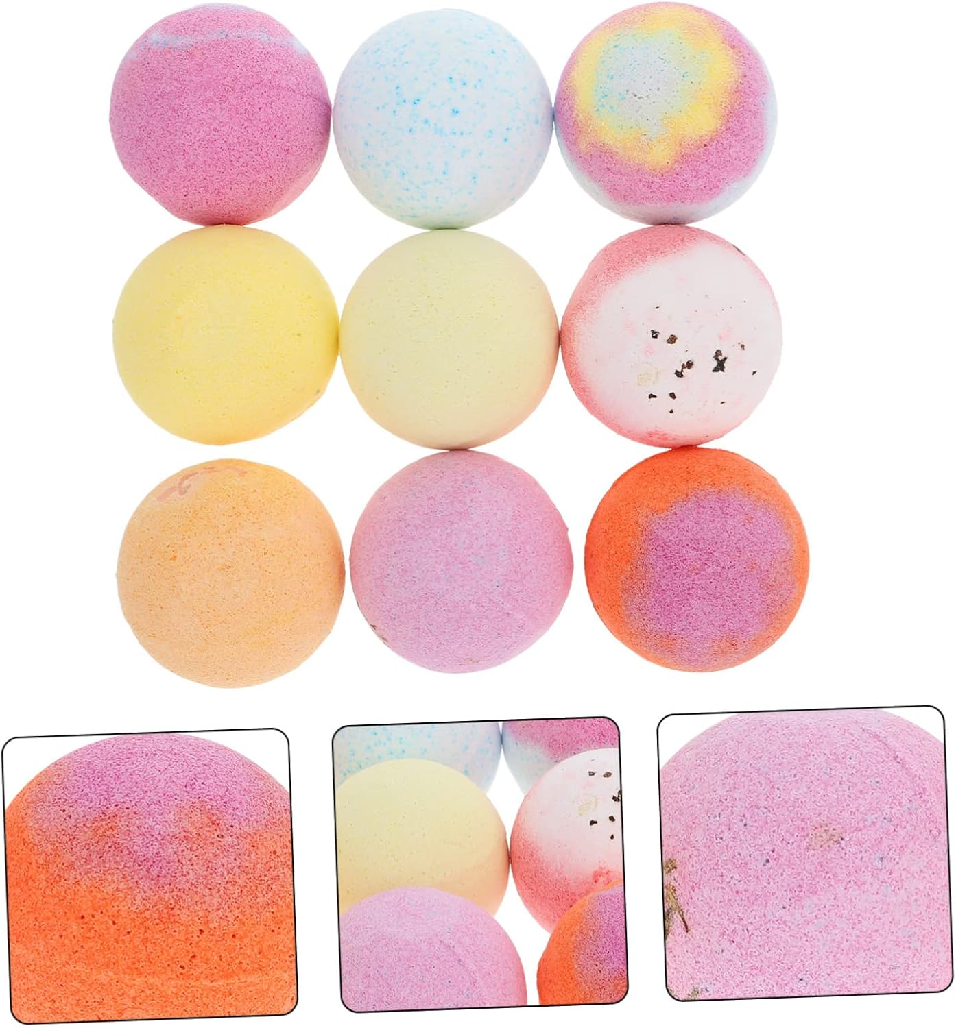 WOFASHPURET 9Pcs Elegant Aroma Salt Balls Skin Softening Spa Accessory Safe for Sensitive Skin image number 3