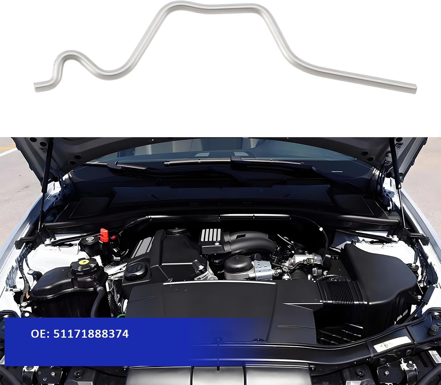 2Pcs Car Fuel Door Spring 51171888374 Compatible with BMW E36 E30 E46 image number 2