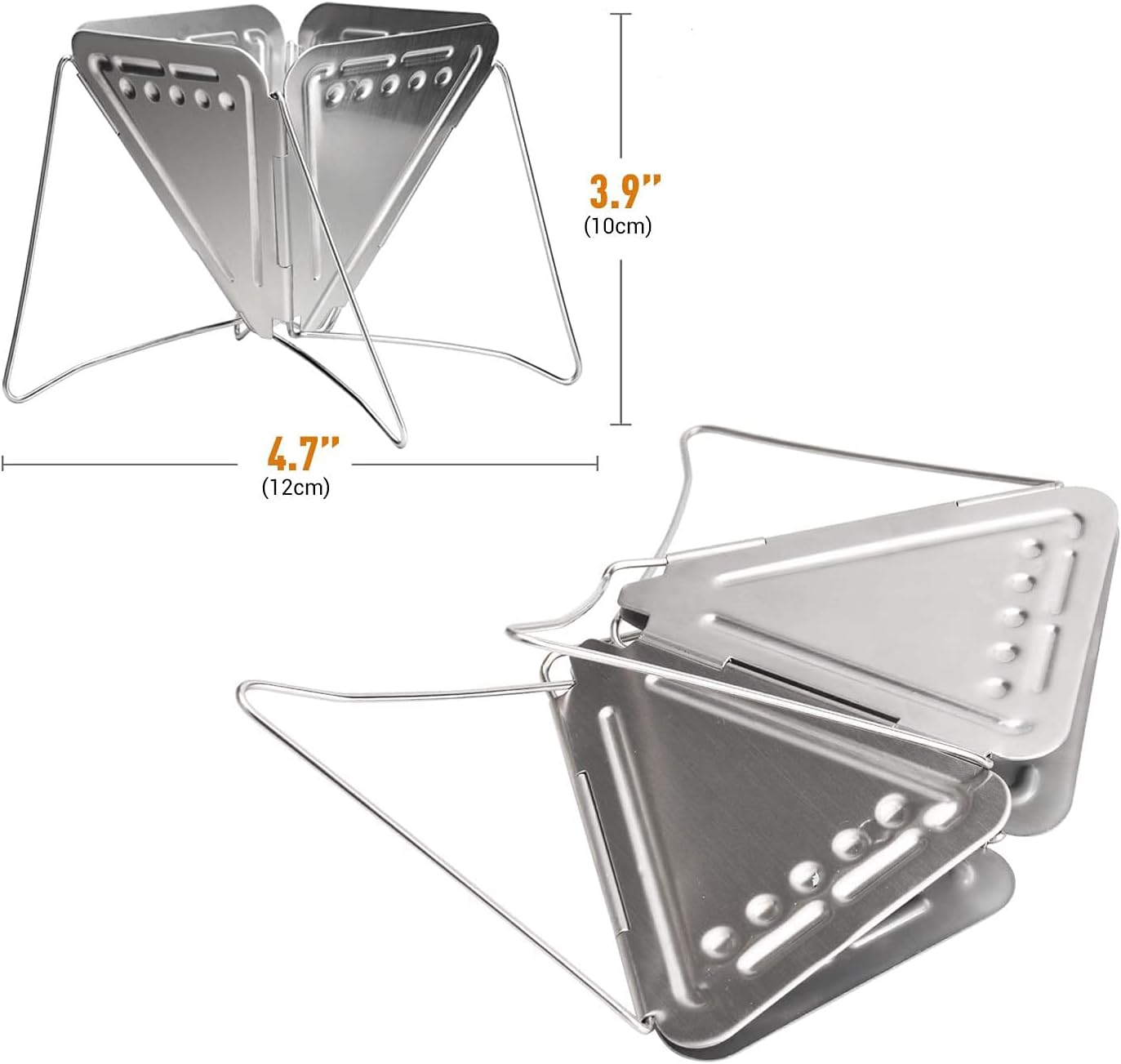 Portable Stainless Steel Coffee Drip, Outdoor Camping Collapsible Coffee Dripper, Stores Flat, Folding Coffee Maker Cone Coffee Filter for Traveling Hiking Backpacking Picnic