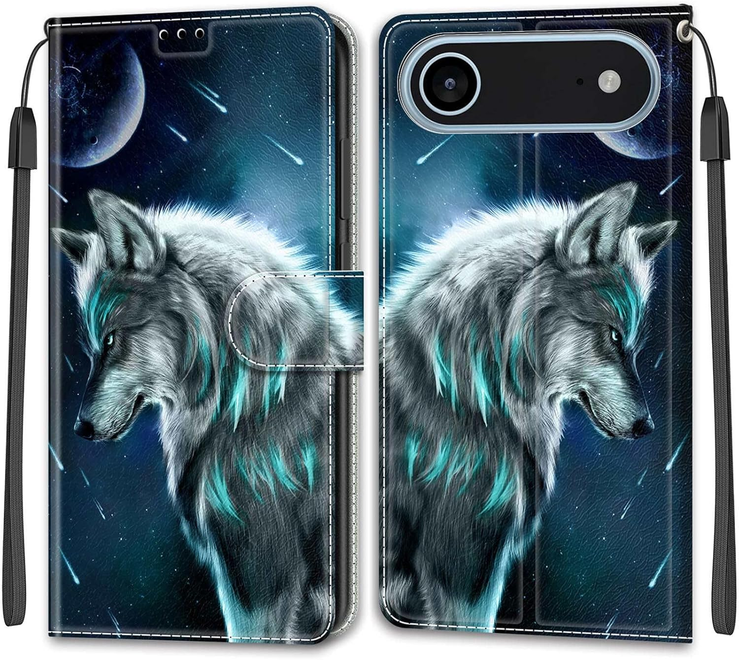 Mobile Phone Case for Iphone 17 Air Case, Premium Leather Flip Foldable Shockproof Magnetic [Stand Function] [Card Slots] Protective Case - Butterfly