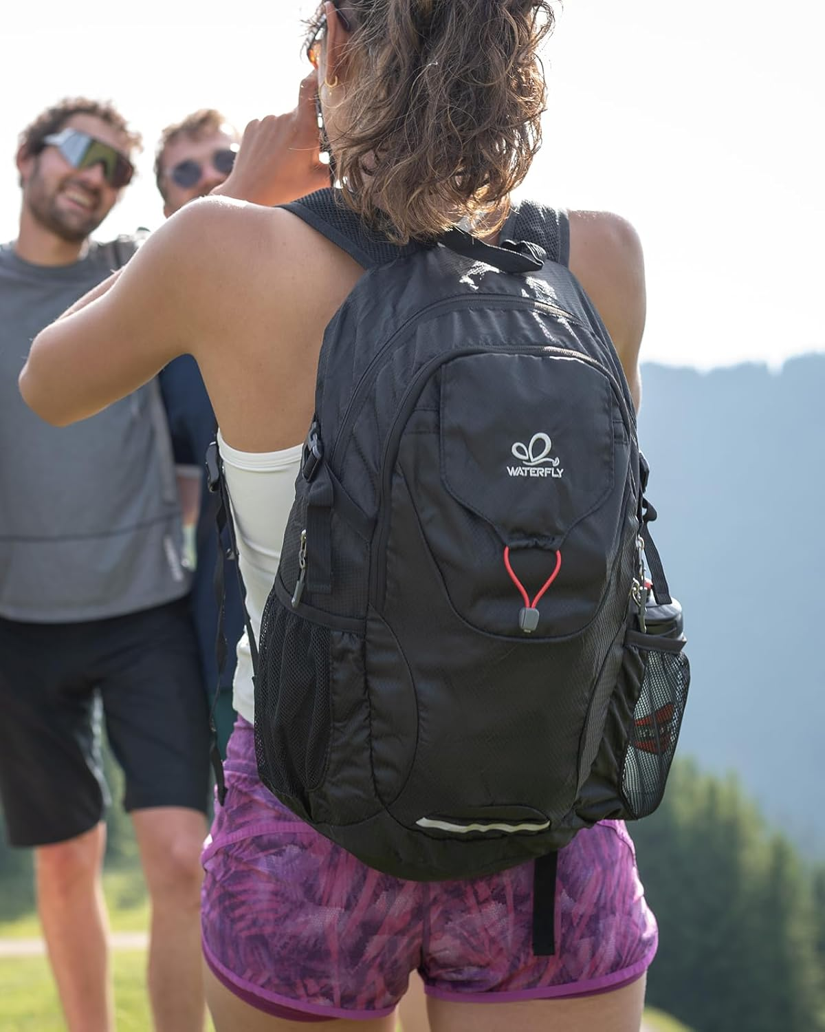 WATERFLY Lightweight Packable Hiking Backpack： Foldable Travel Daypack Camping Ultralight Day Pack for Woman Man