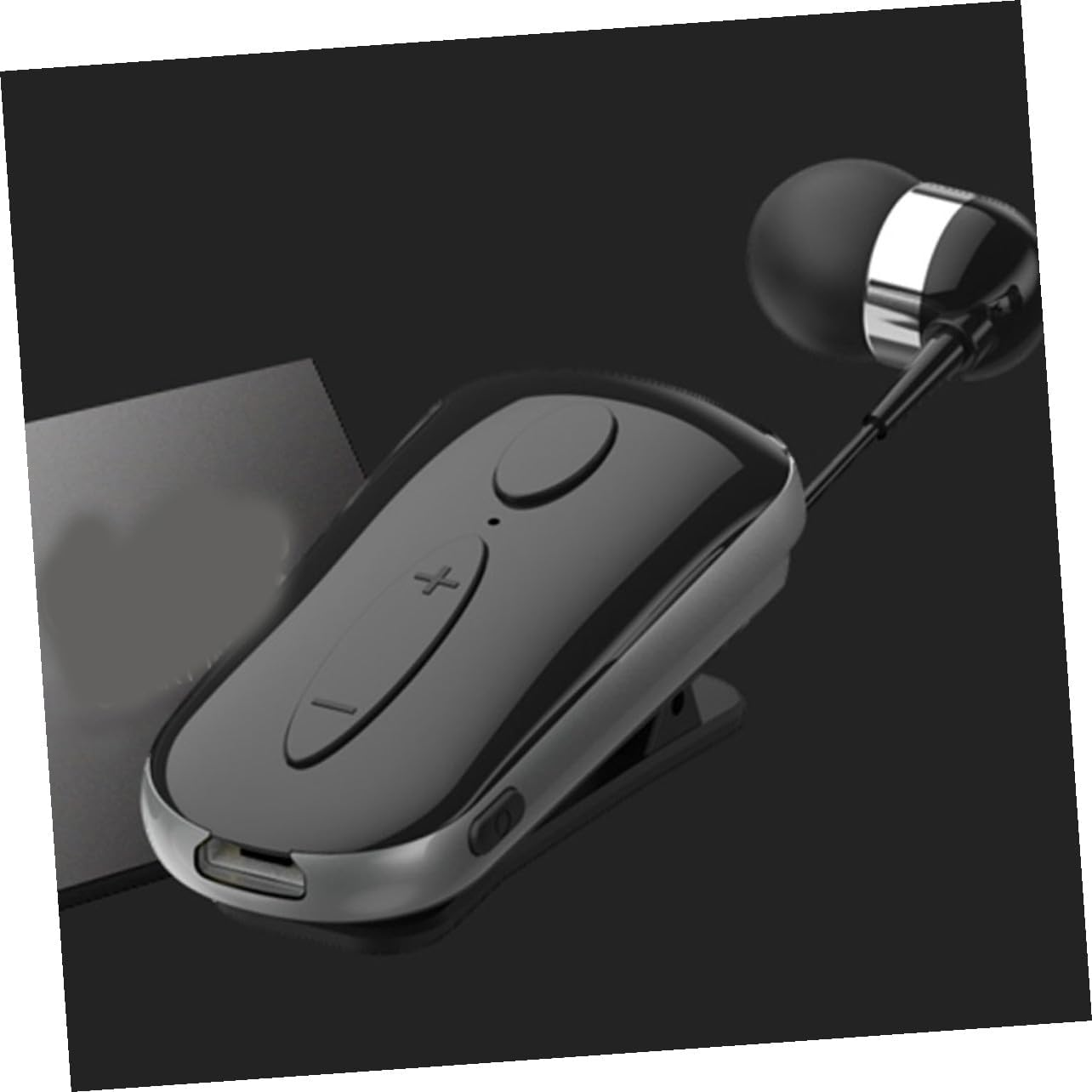 LIGIGWASH Wireless Sports Earbud Headphone with Retractable Cable Lightweight Comfortable Fit for Calls and Powerful Bass in Black image number 3