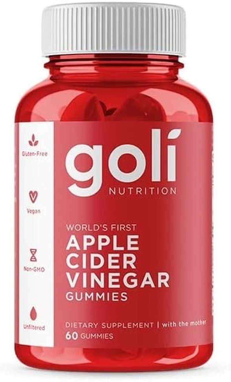 Goli Apple Cider Vinegar 60 Gummies Bottle ACV with the Mother