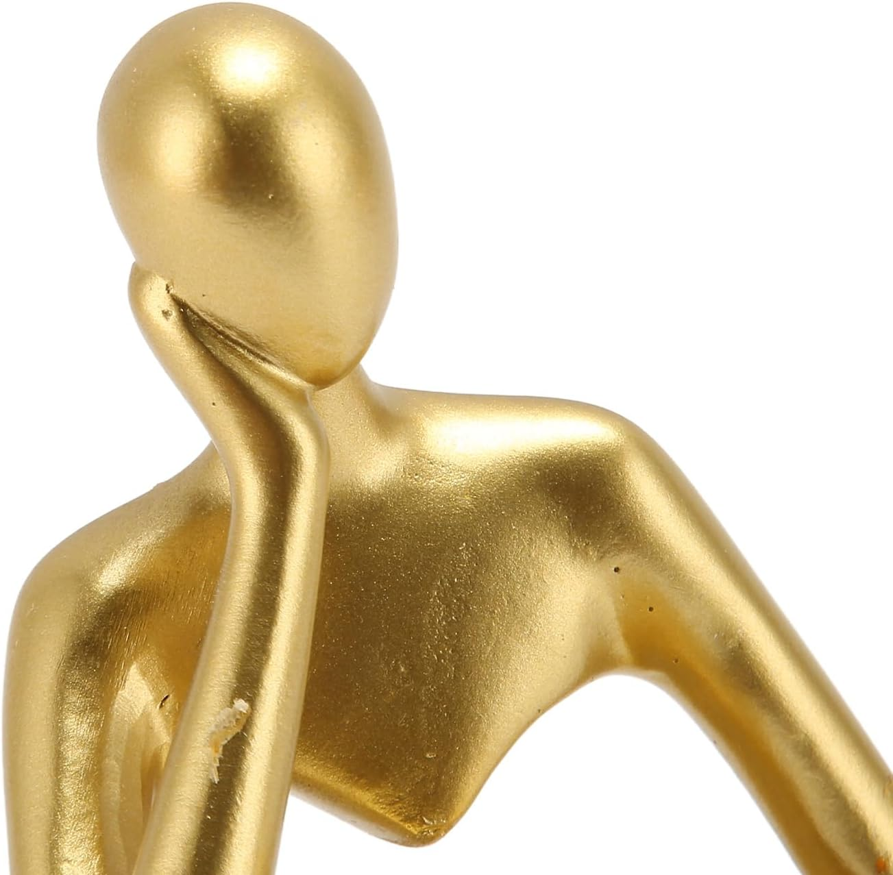 Abstract Resin Statue for Office Home Decor Lightweight Durable Sitting Figure Sculpture Fine Detail Stable Structure Lounge Room Bedroom Living Area 150Characters