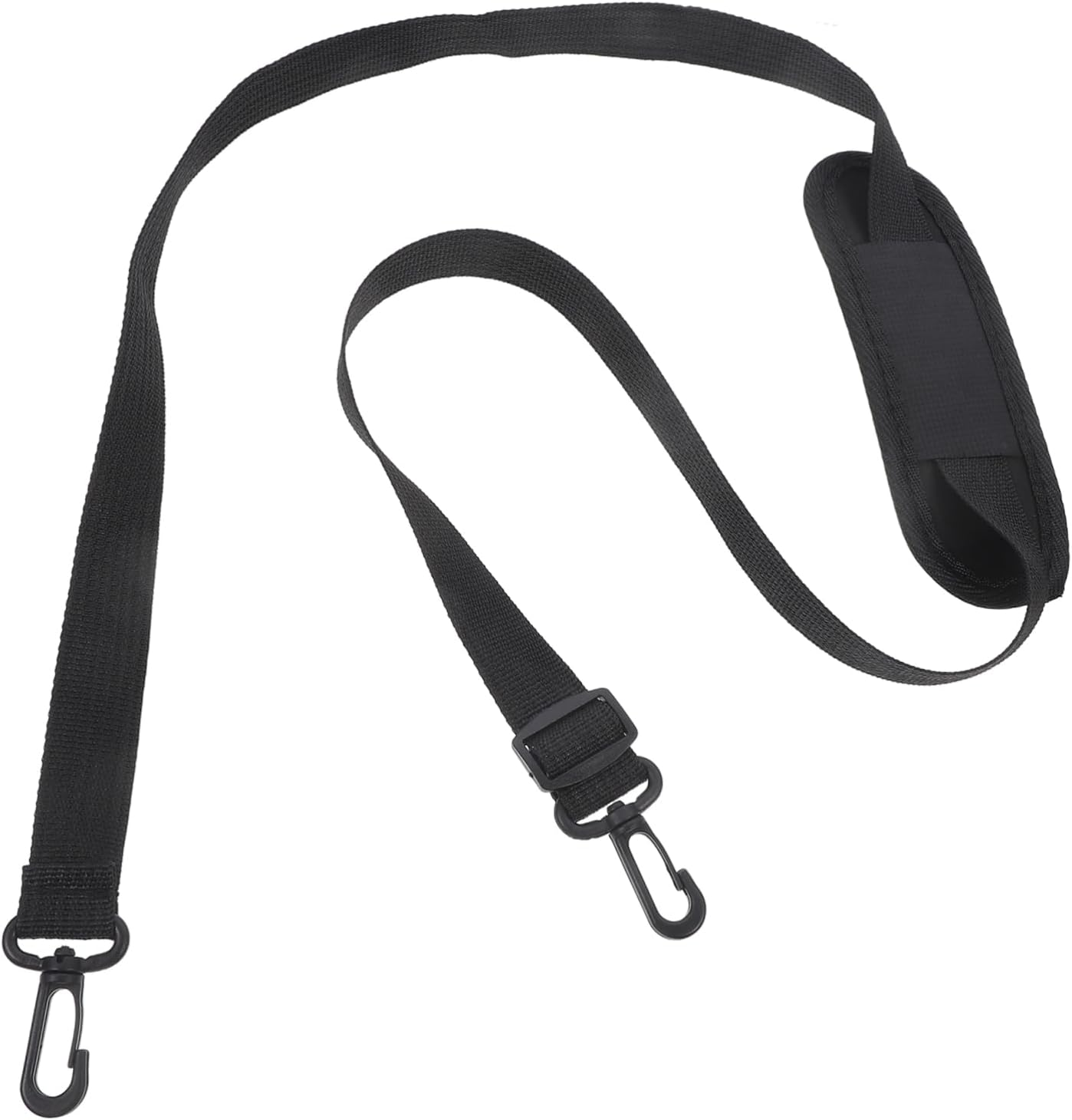 Didiseaon Adjustable Sturdy Shoulder Strap Hooks for Laptop Bag Replacement, Padded Black Nylon and Oxford Fabric, Universal Fit for Messenger Bags, Briefcases, and Luggage image number 6