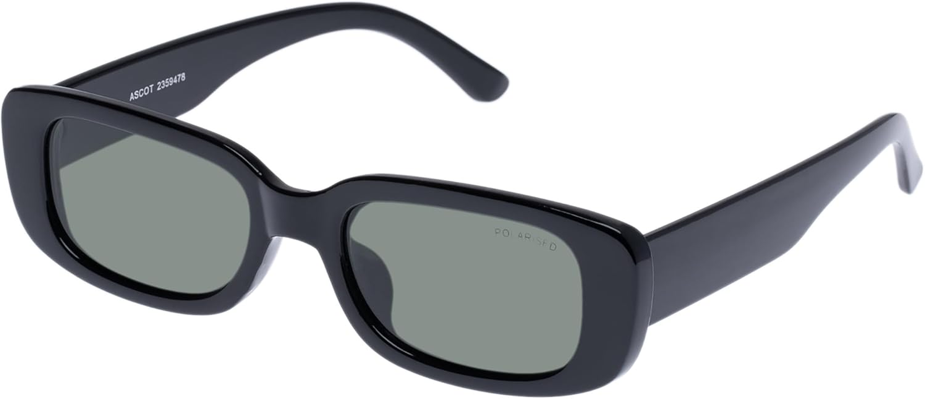 Cancer Council Uni-Sex Ascot Black Rectangle Sunglasses image number 6