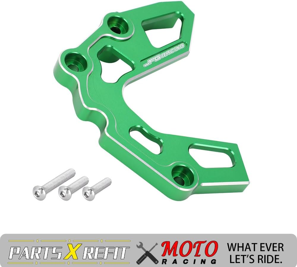 JFG RACING Dirt Bike Sprocket Guard Chain Cover Case Saver Guard Protector for KLX 110 KLX110 KLX110L KLX110R 2002-2023 DRZ110 2003-2006 Green image number 3