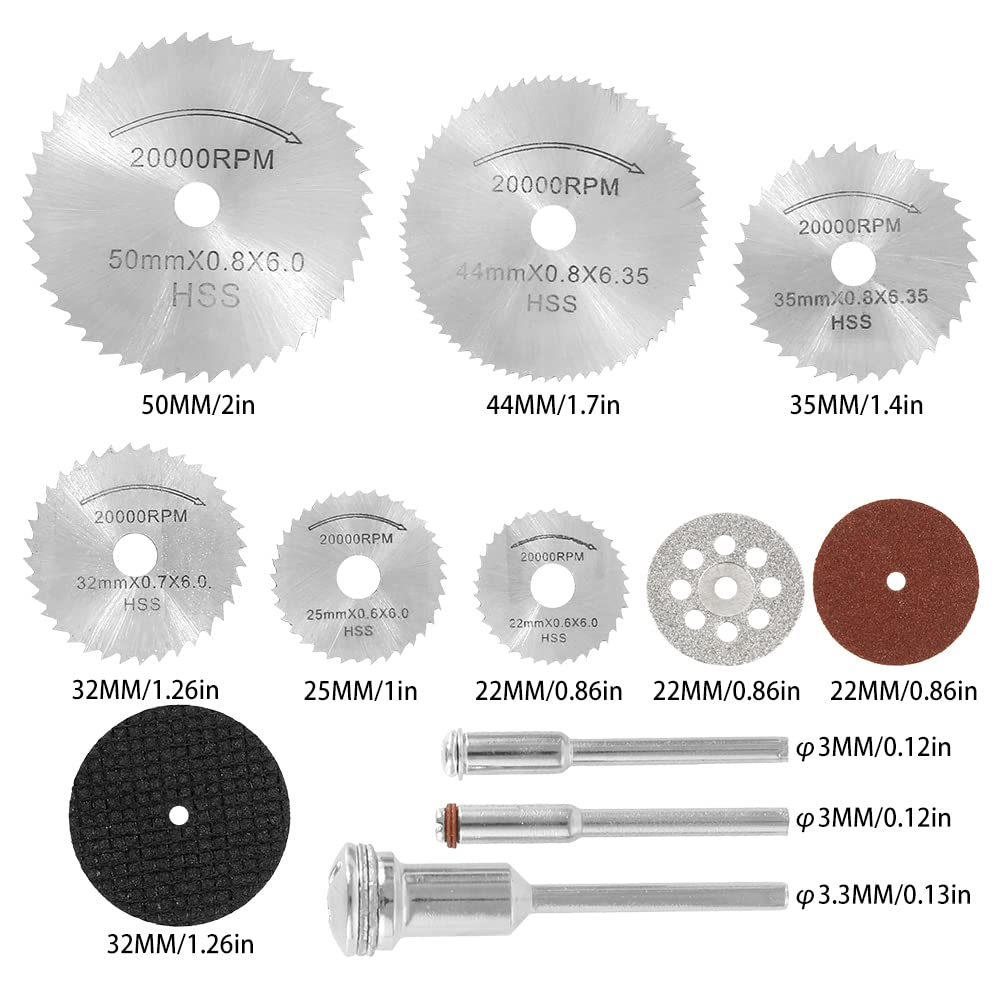 41X Mini Diamond Cutting Discs Wheel Blades Set Drill Bit for Dremel Rotary Tool image number 2